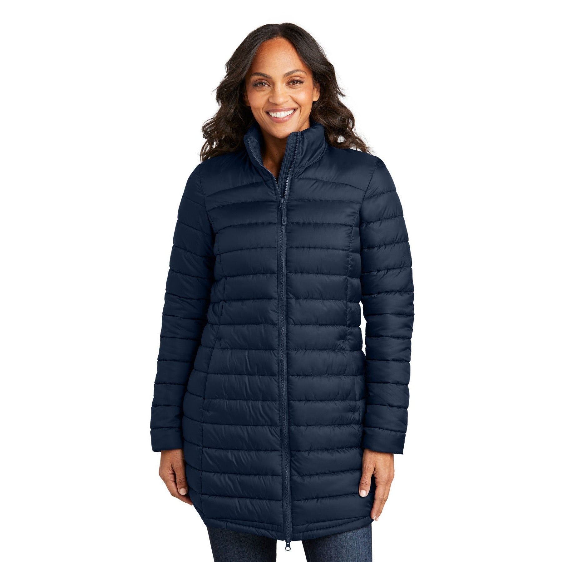 Port Authority-Port Authority® Women's Horizon Puffy Long Jacket L365-MedTech-3